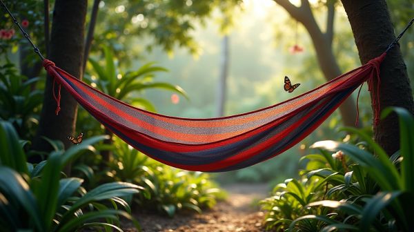 Séjour confortable et protégé avec un hamac moustiquaire